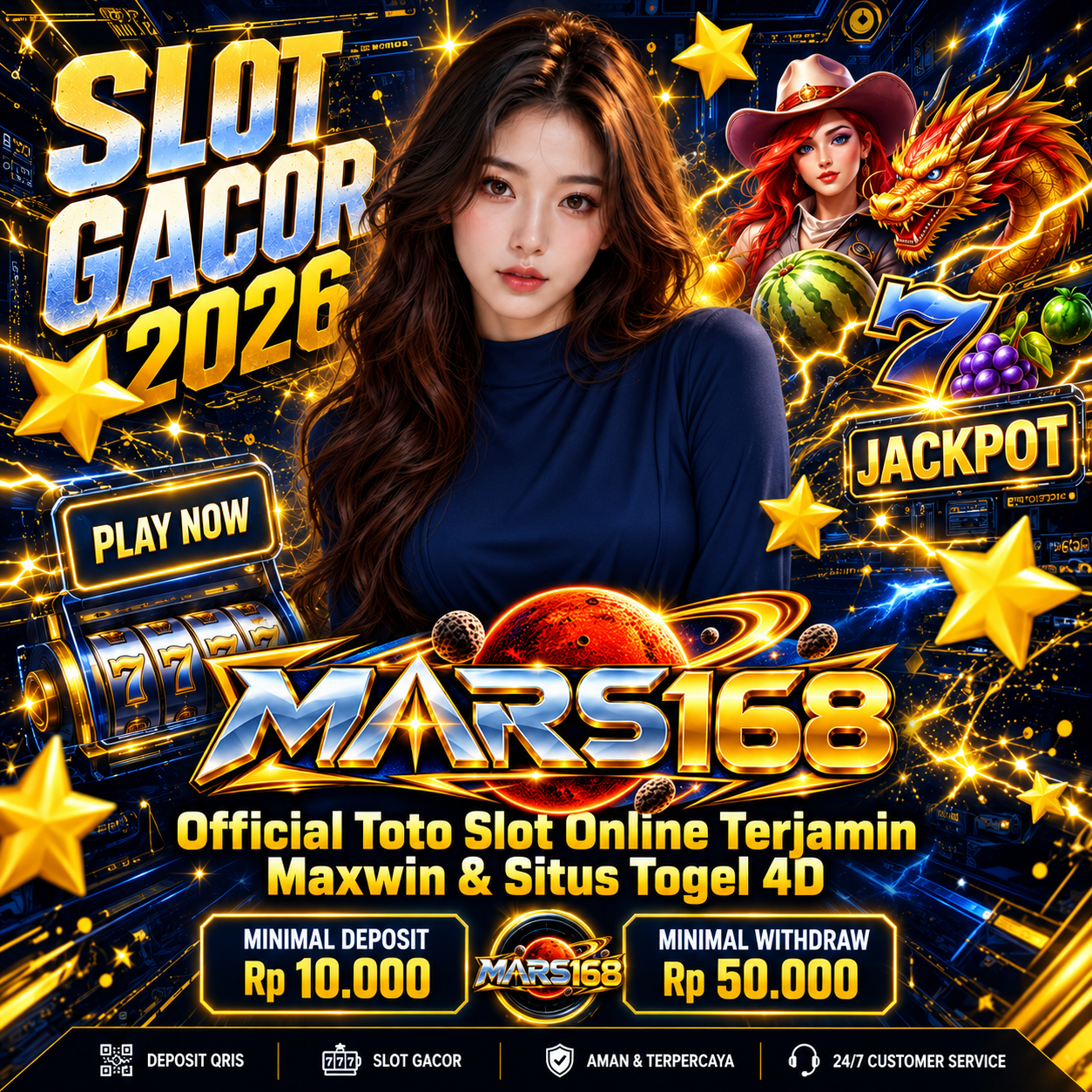 MARS168 | Official Toto Slot Gacor Terjamin Maxwin & Situs Togel 4D